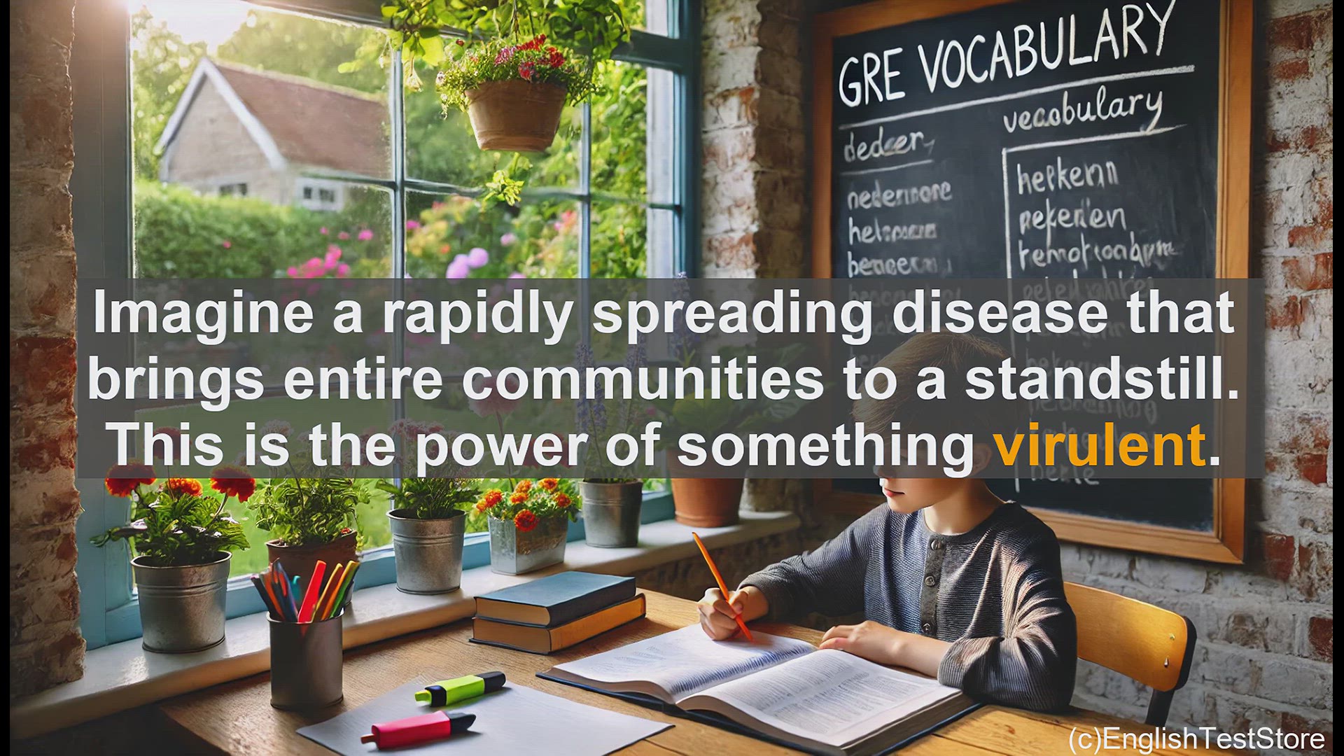 'Video thumbnail for GRE Vocabulary Lesson: The Power of Virulent - Exploring a Crucial GRE Vocabulary Word'