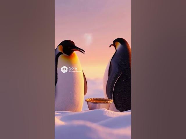Video thumbnail for Waddle Smarter, Not Harder #ai #penguin #soralife