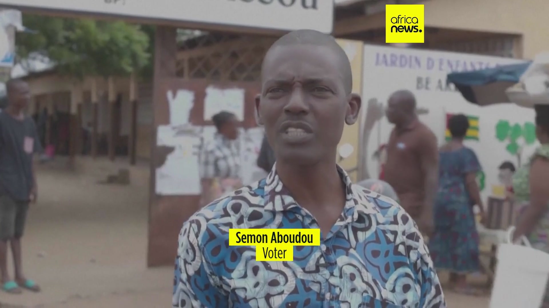 'Video thumbnail for Voter turnout in Togo's municipal elections overall low'
