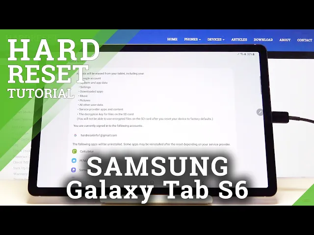Video thumbnail for How to Hard Reset SAMSUNG Galaxy Tab S6 – Wipe Data