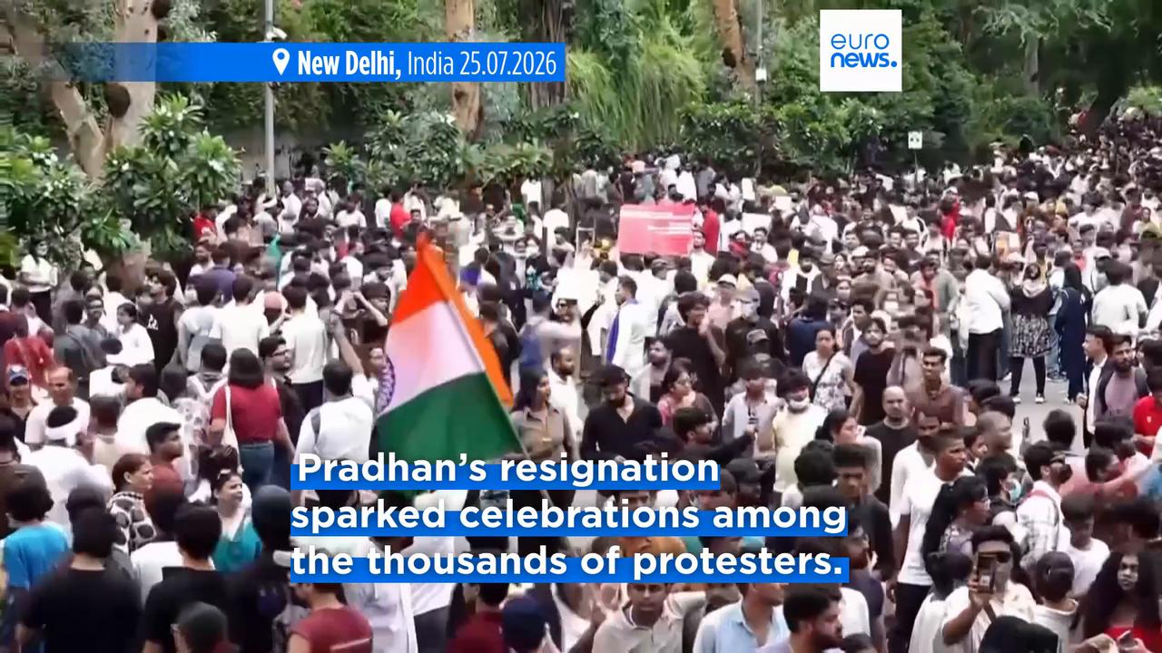 Video thumbnail for India's 'Cockroach' movement ends protests after education minister resigns