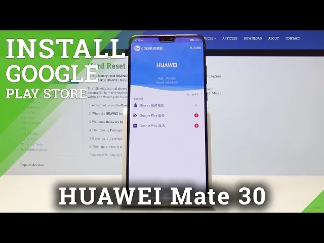 Video thumbnail for How to Install Google Services in HUAWEI Mate 30 - Use Google Play Store