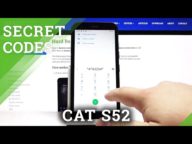 Video thumbnail for Secret Codes CAT S52 – Test Mode / Hidden Menu