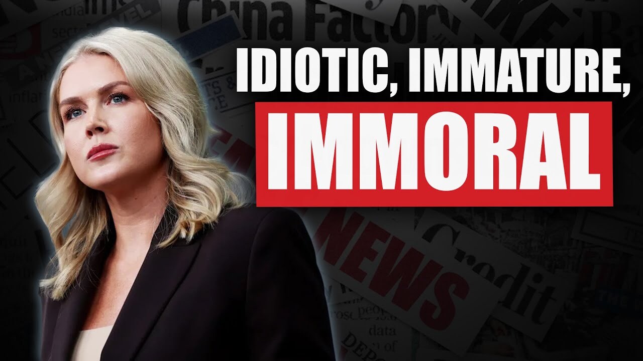 'Video thumbnail for Karoline Leavitt's Response to a Journalist Question Was REPREHENSIBLE'