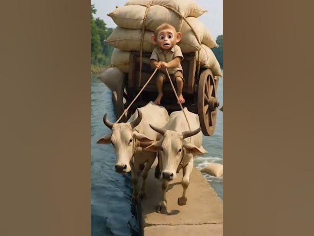 Monkey with Cows  #redcrabs #crabsfields #eatingbugs