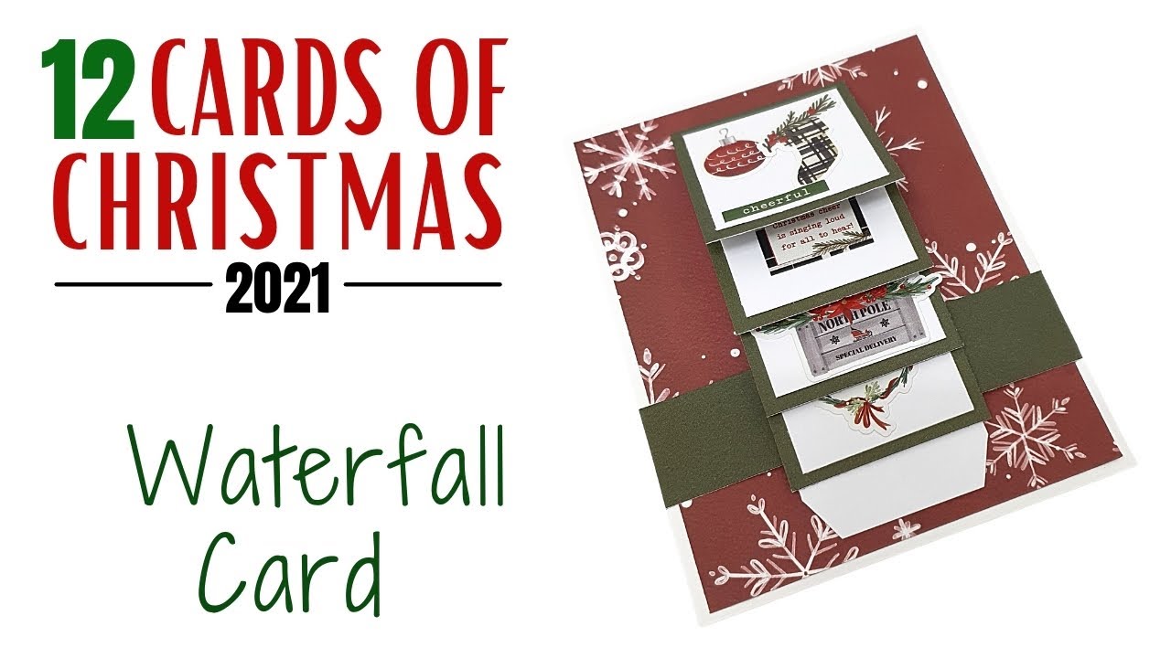 Video thumbnail for 12 Cards of Christmas 2021 - Waterfall Card