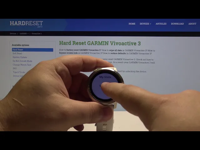 Video thumbnail for HARD RESET GARMIN Vivoactive 3 - Restore Defaults / Factory Reset GARMIN Watch