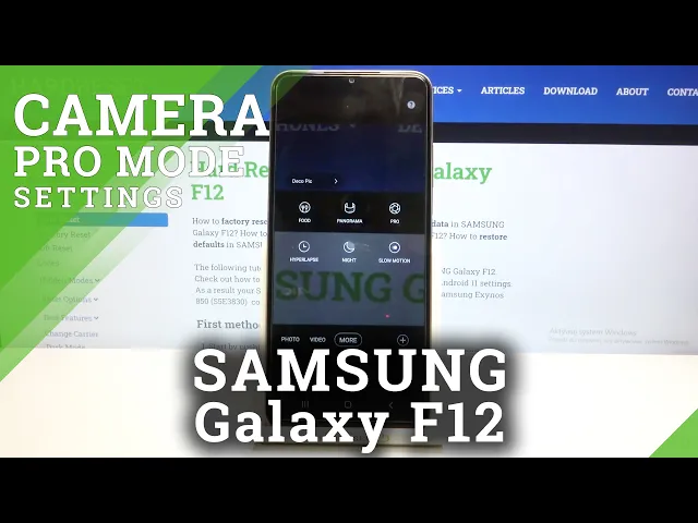 Video thumbnail for How to Use Camera Pro Mode on SAMSUNG Galaxy F12