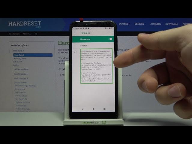 Video thumbnail for How to Use TalkBack on ALCATEL 1S – Activate TalkBack