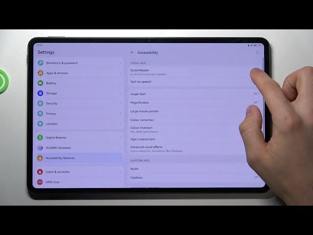 Video thumbnail for How to Enable TalkBack Mode in HUAWEI MatePad Pro 12. - Activate Talkback