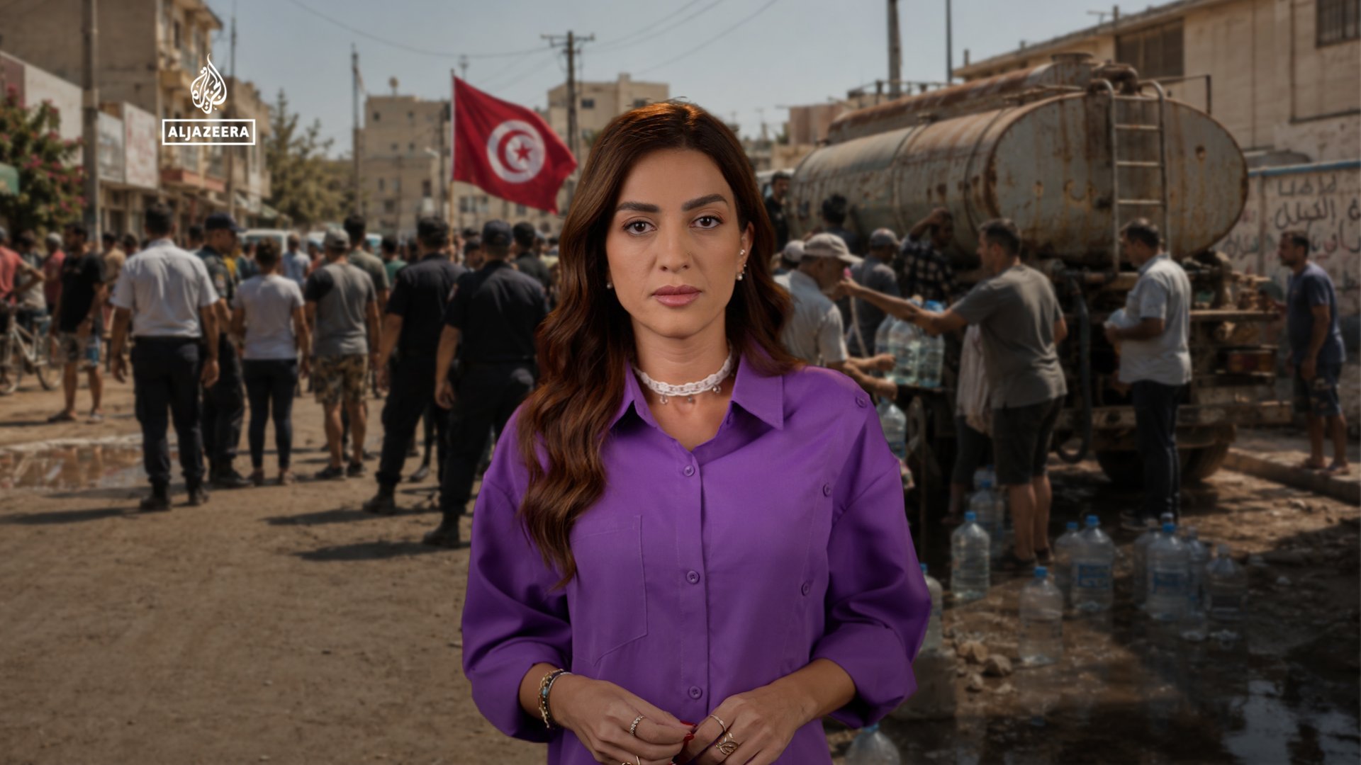 Video thumbnail for Tunisia protests: water, power cuts and rising anger