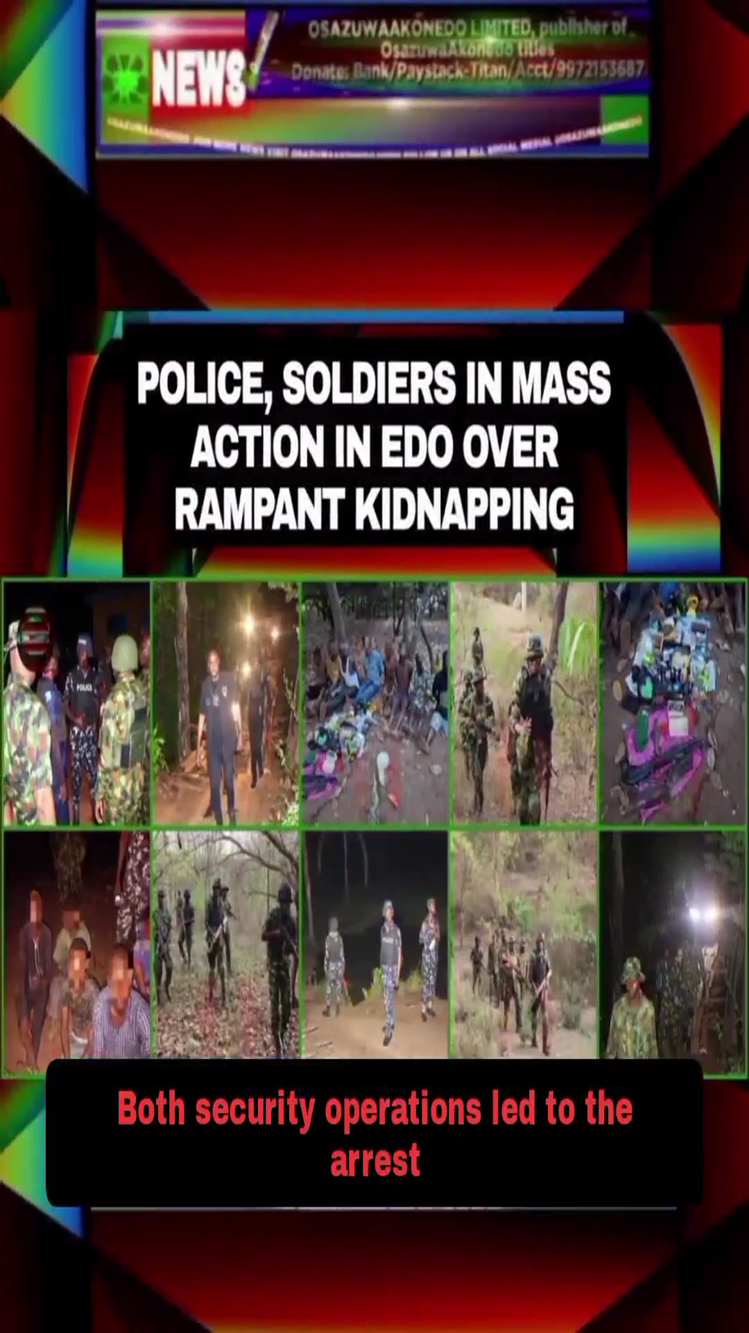 Video thumbnail for Police, Soldiers In Mass Action In Edo Over Rampant Kidnapping