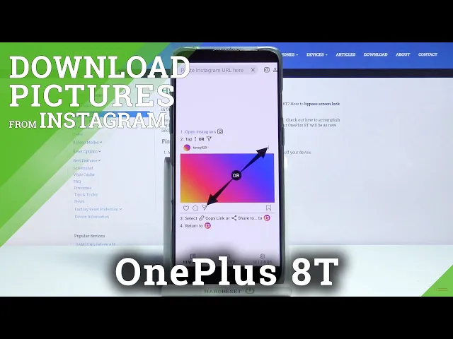 Video thumbnail for Instagram App on OnePlus 8T – Download Image from Instagram
