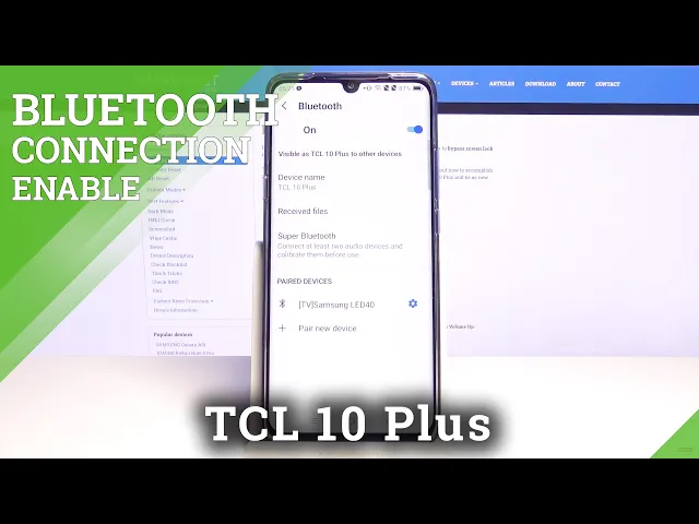 Video thumbnail for How to Enable Bluetooth Connection on TCL 10 Plus Optimization – Add Bluetooth Device