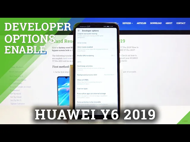 Video thumbnail for How to Reach Developer Options in Huawei Y6 2019 - Manufacturer Features