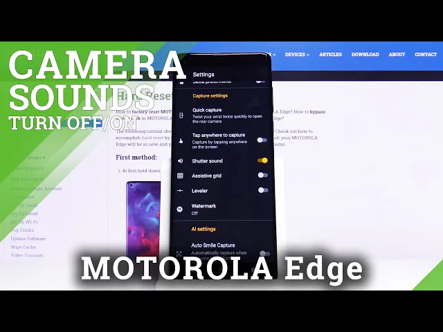 Video thumbnail for How to Mute Shutter Sound in Motorola Edge – Disable Camera Shutter Sound