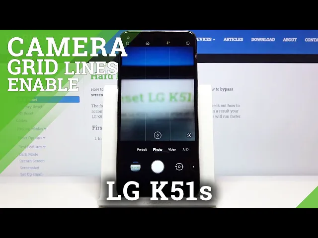 Video thumbnail for How to Show Camera Grid Lines in LG K51s – Orientation Lines