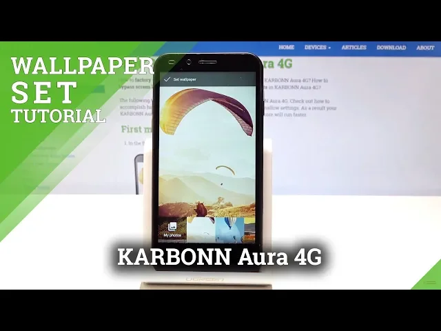 Video thumbnail for How to Change Wallpaper in KARBONN Aura 4G - Desktop Update