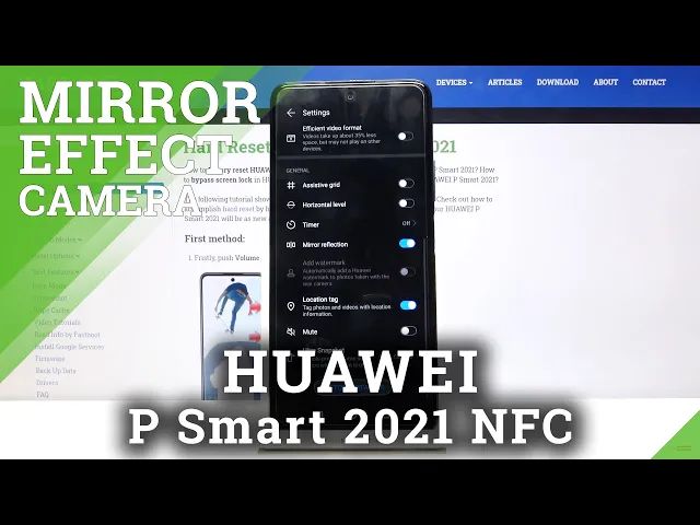 Video thumbnail for Huawei P Smart 2021 NFC - Enable / Disable Mirror Effect of Front Camera