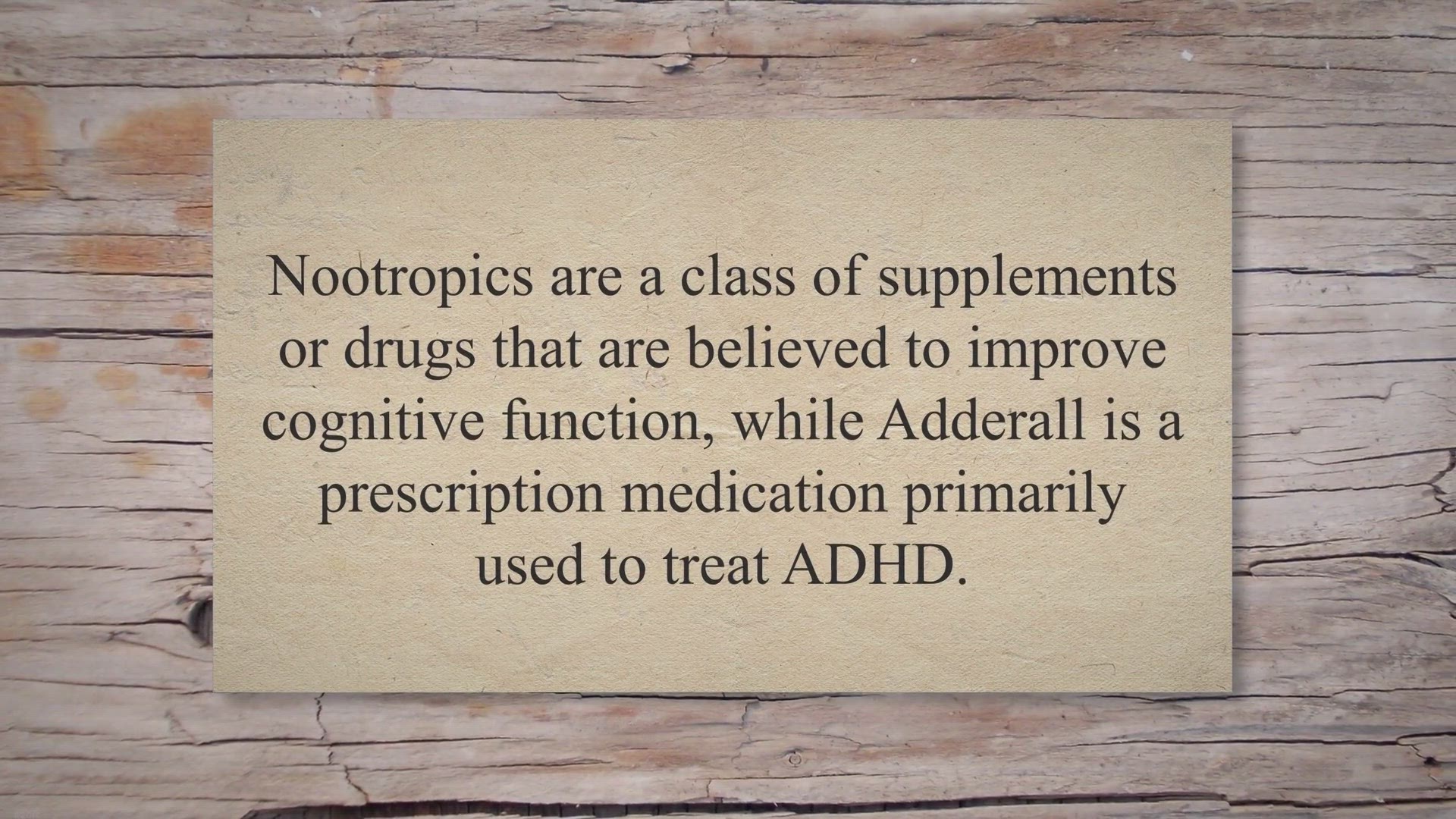 Video thumbnail for Navigating the World of Cognitive Enhancers: Understanding the Differences and Risks Between Nootropics and Adderall