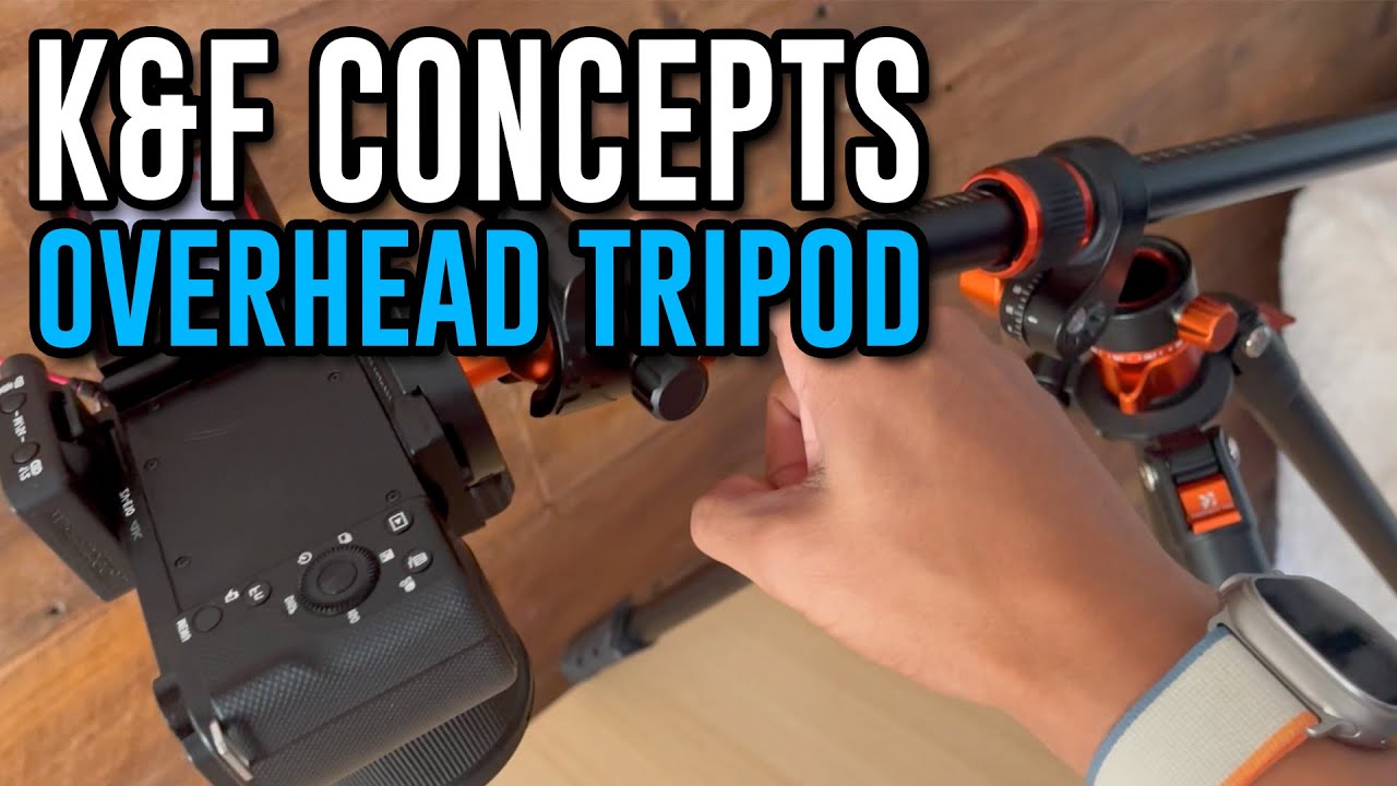 Video thumbnail for How To Shoot Overhead Videos | K&F Concept Tripod Setup