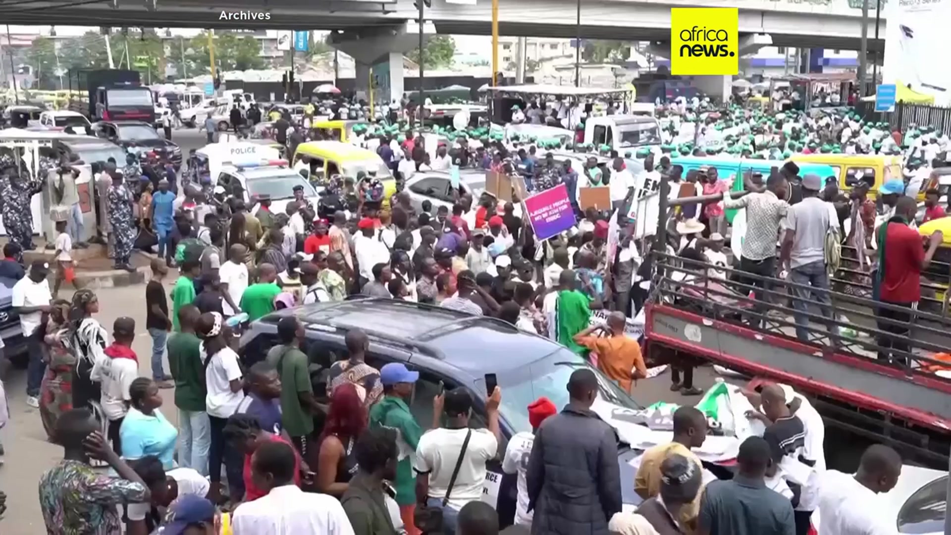 'Video thumbnail for Nigerian president orders major military shake up as rumours of a coup attempt swirl'