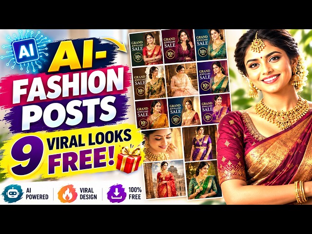 Video thumbnail for How to Make Fashion Instagram Posts + 9 Viral Fashion Looks With AI