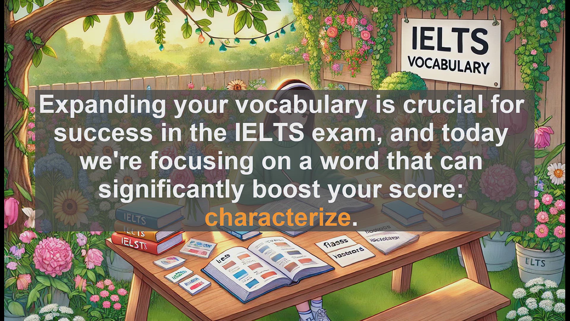 'Video thumbnail for 2500 Must Know IELTS 6.5 Vocabulary - Master 'Characterize' for IELTS Success: Boost Your Vocabulary'