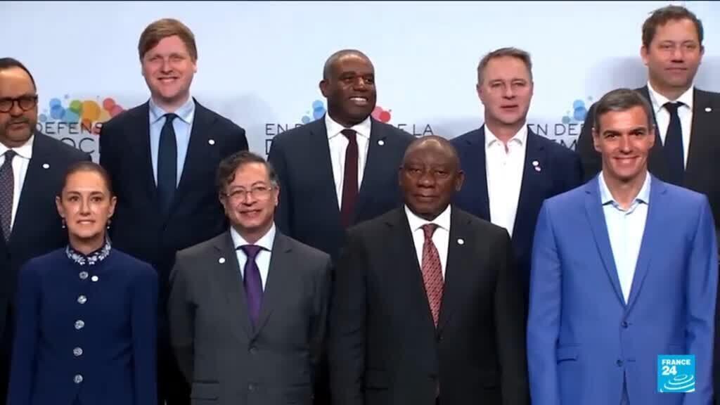 Video thumbnail for Spain’s Sánchez leads progressive push as far-right gathers in Milan