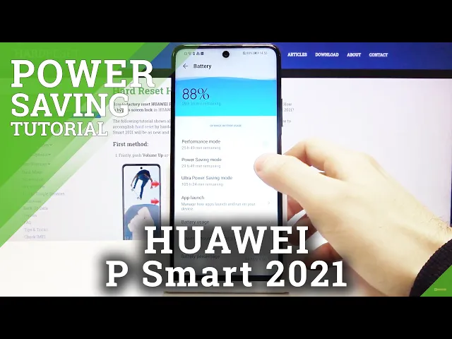 Video thumbnail for How to Activate Power Saving Mode on HUAWEI P Smart 2021 - Battery Saver
