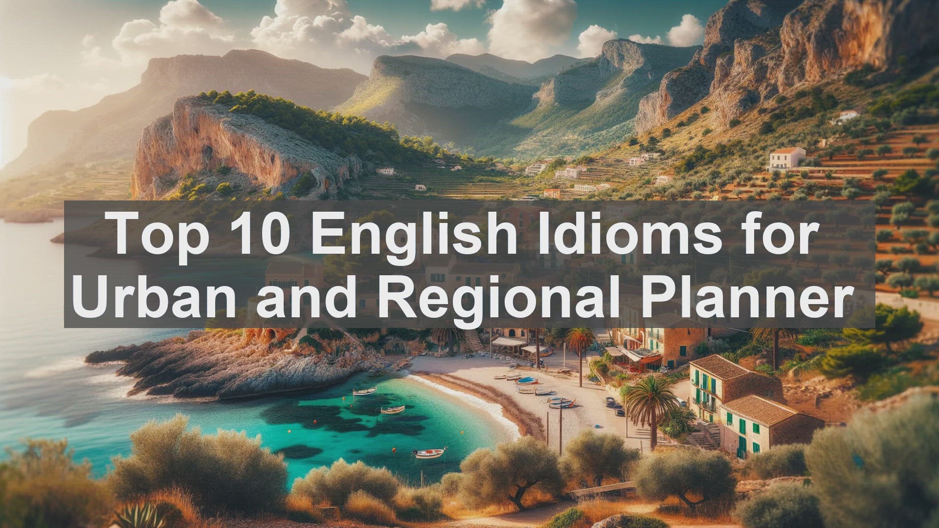'Video thumbnail for Top 10 English Idioms for Urban and Regional Planner'