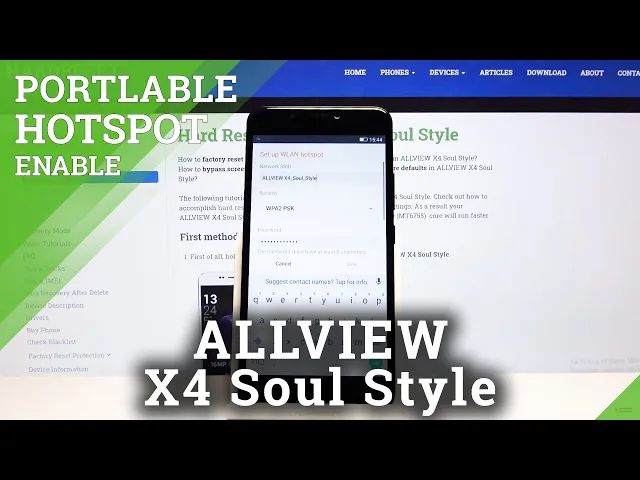 Video thumbnail for How to Use Portable Hotspot in ALLVIEW X4 Soul Style - Share Internet / Turn On Hotspot