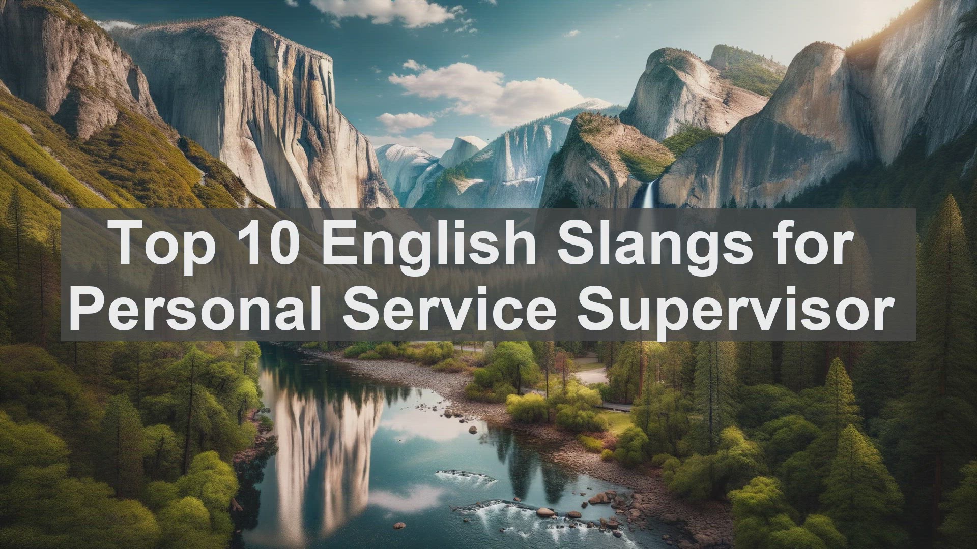 'Video thumbnail for Top 10 English Slangs for Personal Service Supervisor'