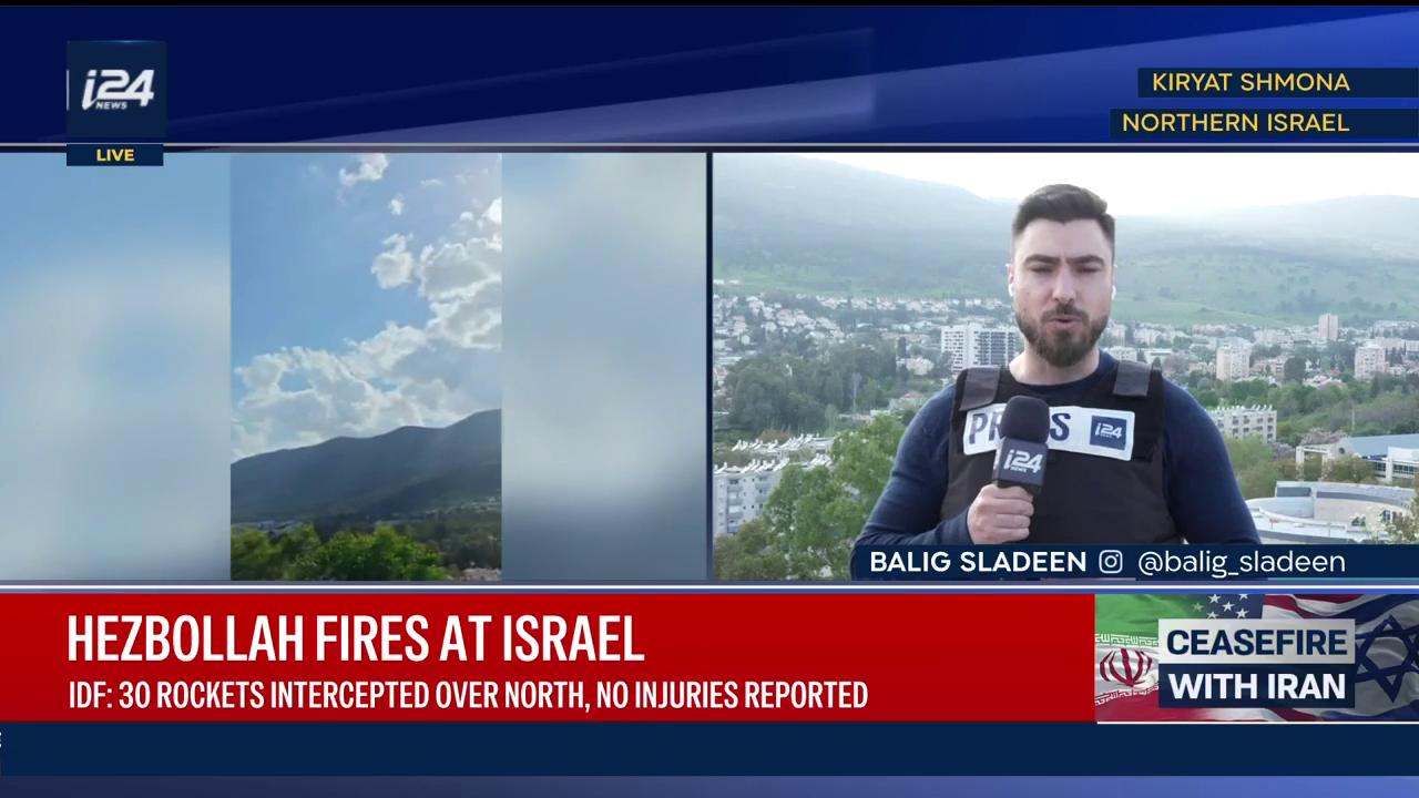 Video thumbnail for Israel strikes at Lebanon as Hezbollah fires rockets back