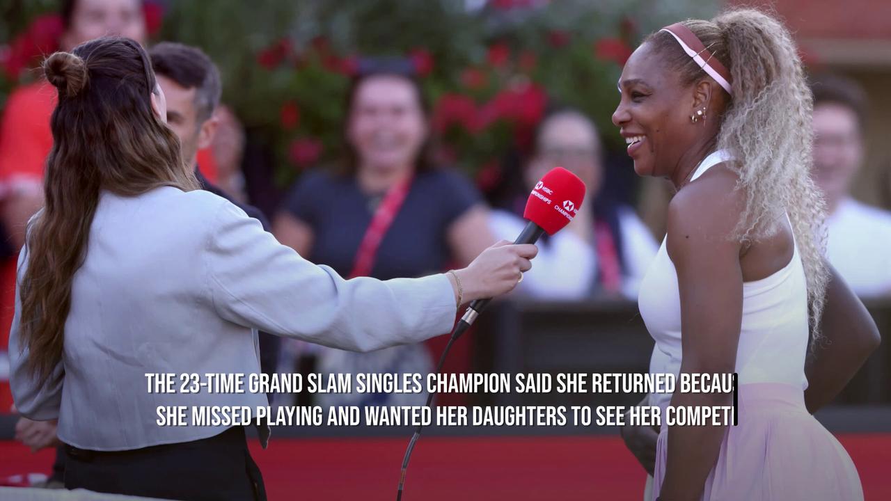 Video thumbnail for Serena Williams Rolls Back The Years With Winning Return At Queen's.