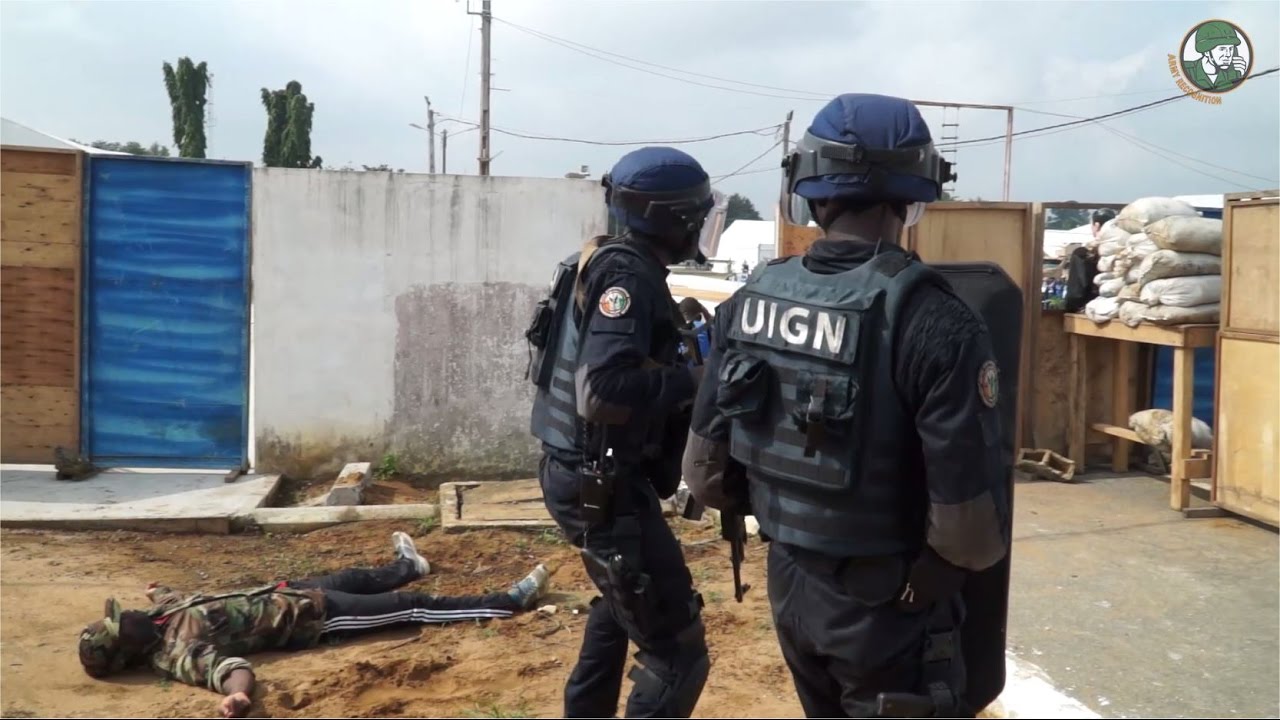 Video thumbnail for UIGN FRAP SWAT Team Côte d'Ivoire live demo ShieldAfrica 2017 Show Daily News Video TV Day 3
