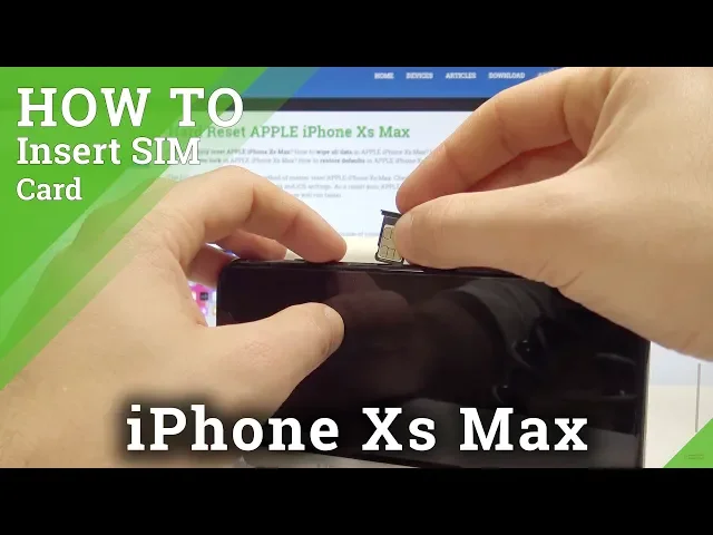 Video thumbnail for How to Insert Nano SIM in iPhone Xs Max - Install SIM Card in iOS