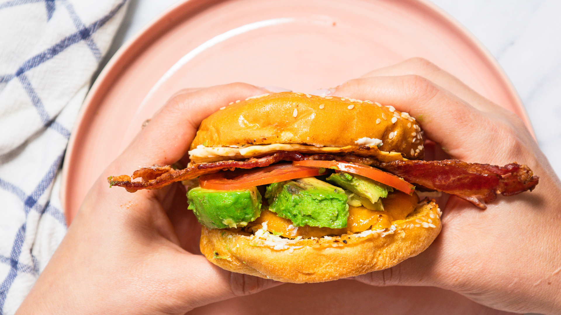 Video thumbnail for Sausage Breakfast Burger Recipe