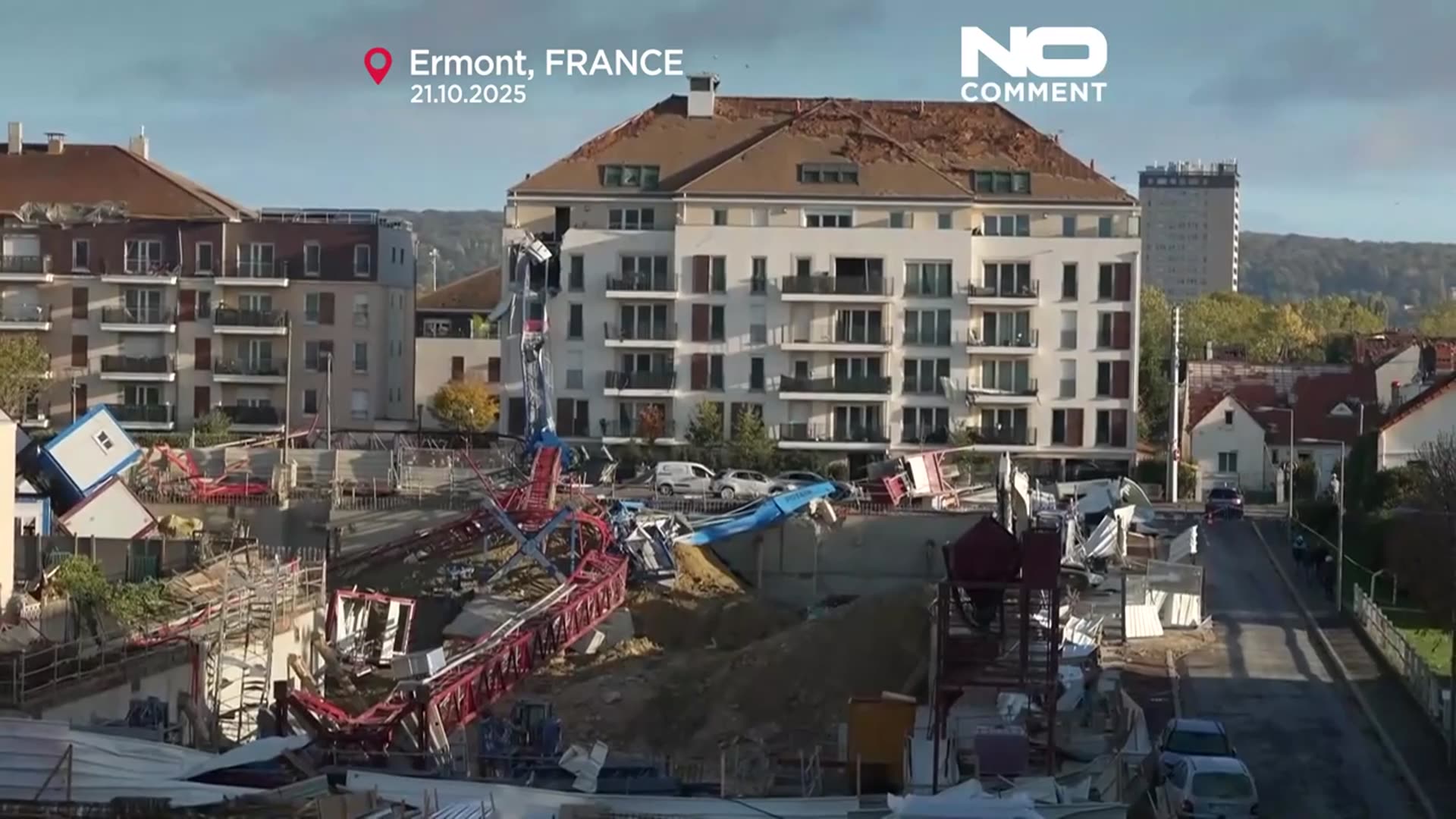 'Video thumbnail for Storm wreaks havoc in Paris suburbs, leaving trail of destruction'