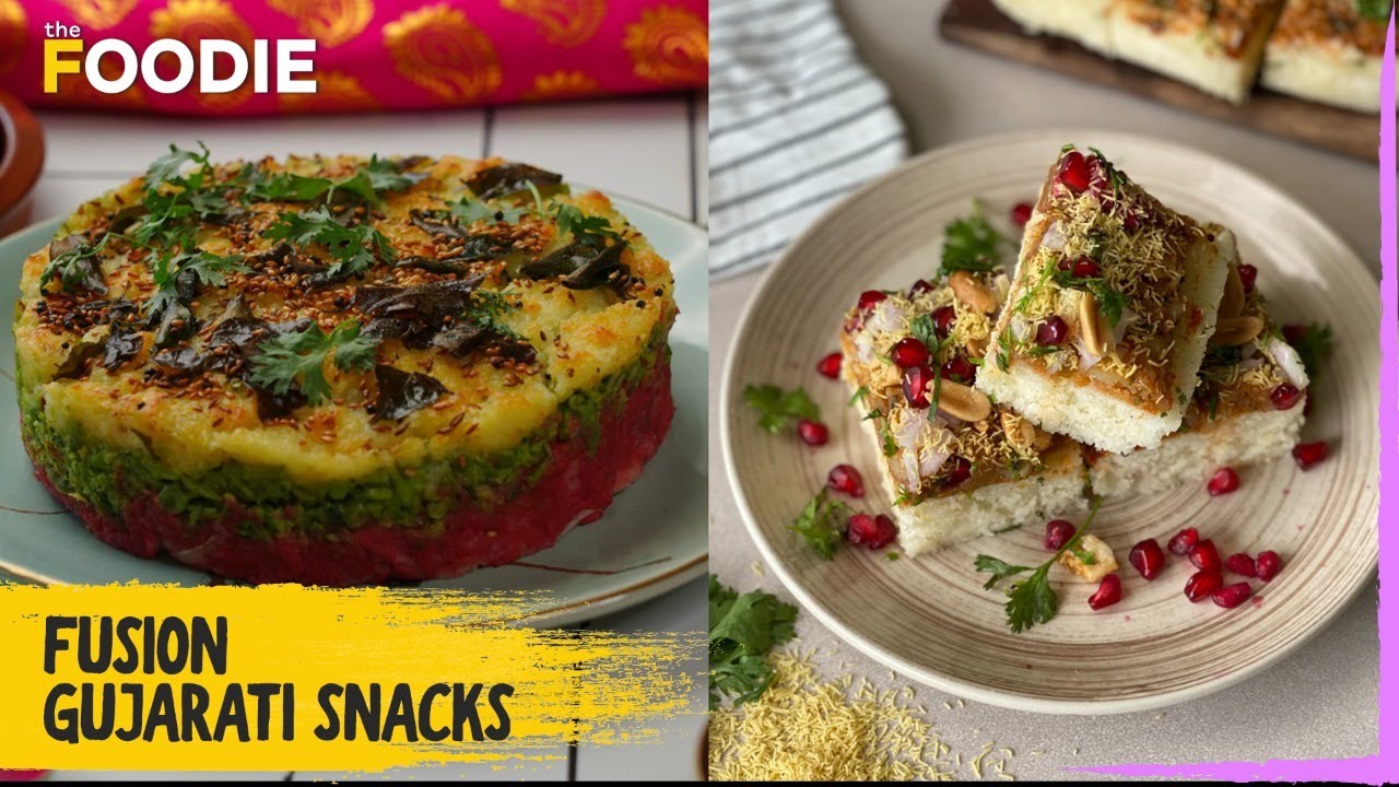 Video thumbnail for Fusion Gujarati Snacks Recipes | Dabeli Dhokla | Layered Handvo | The Foodie