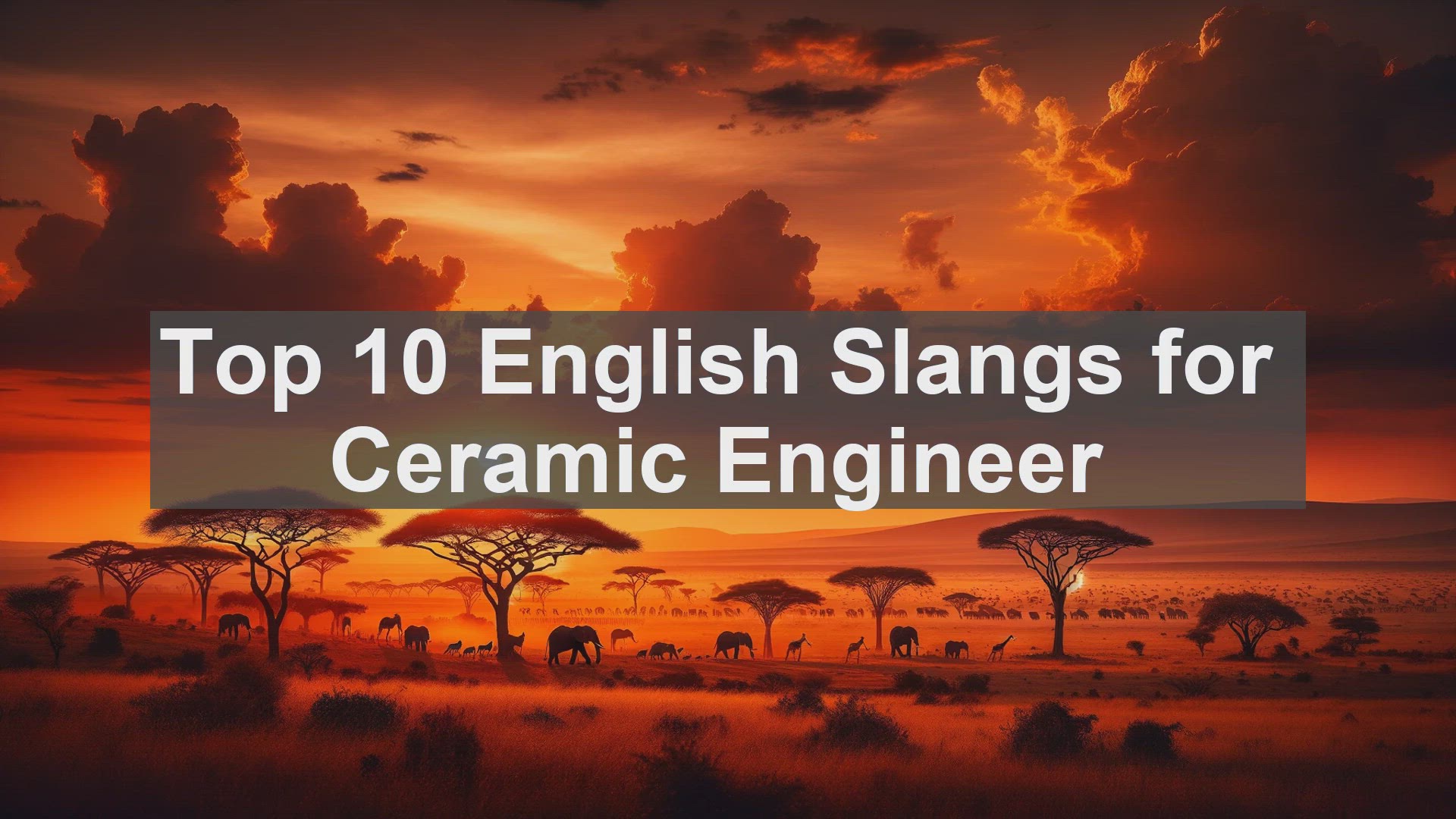 'Video thumbnail for Top 10 English Slangs for Ceramic Engineer'