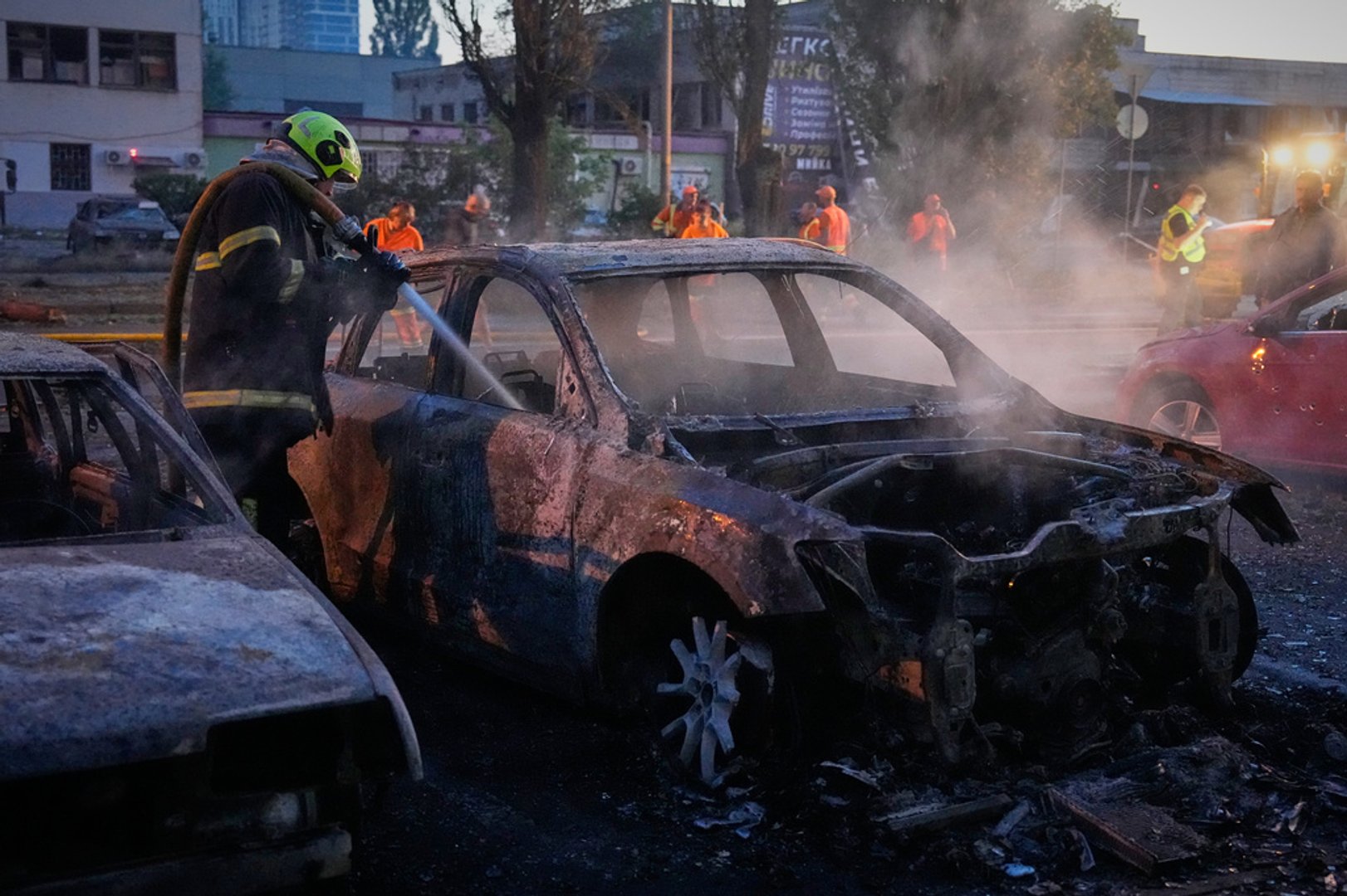 Video thumbnail for Russia strikes Ukraine’s capital: Several killed in missile and drone attack