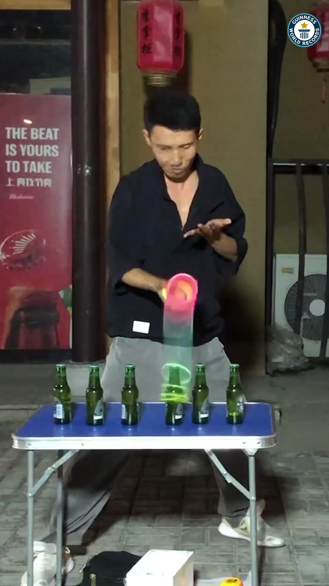 Video thumbnail for Most glass bottles trapped with a slinky in one minute  53 by Wang Shuai