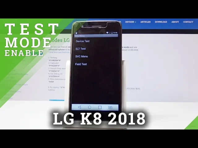 Video thumbnail for Test Mode in LG K8 2018 - Hardware Test