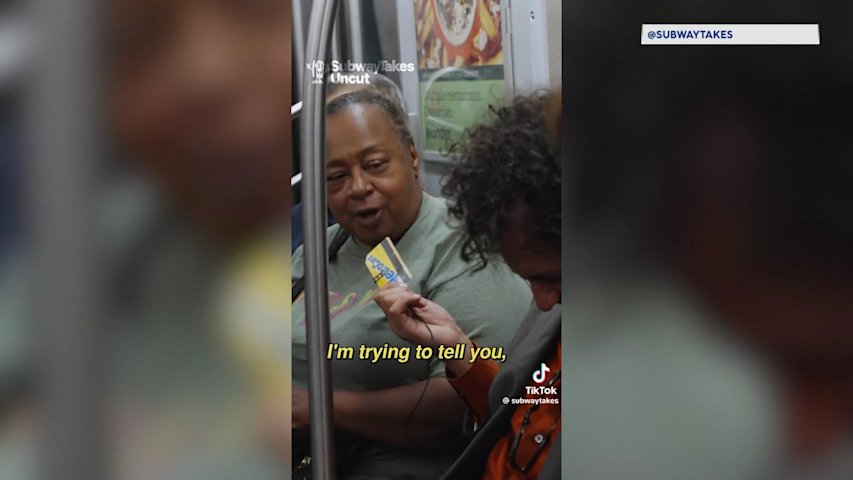 Video thumbnail for Brooklyn bar owner becomes viral sensation after 'SubwayTakes' appearance with Conan O'Brien