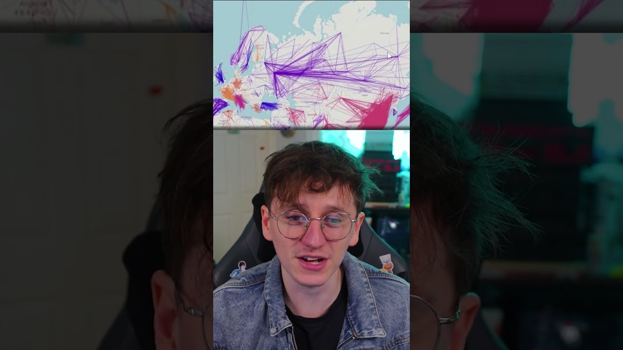 Video thumbnail for Map Showing ONLY Domestic Flights Within Countries