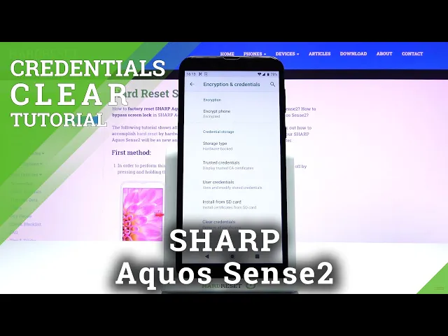 Video thumbnail for How to Clear Credentials in SHARP Aquos Sense2 – Remove All Certificates