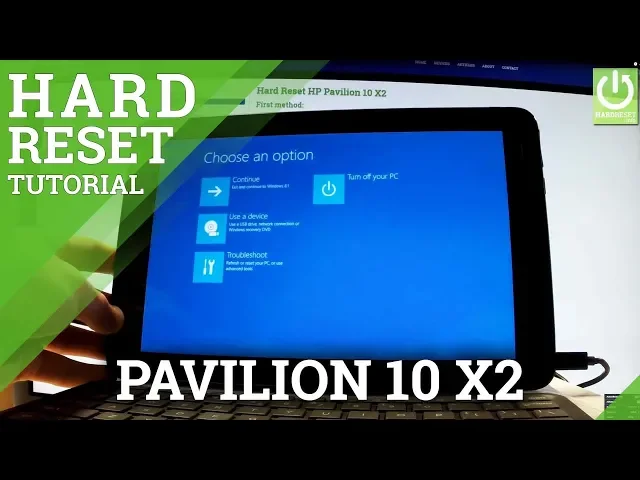 Video thumbnail for Hard Reset HP Pavilion 10 X2 - Remove Password in Windows Tab