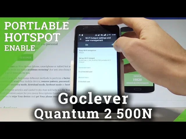 Video thumbnail for How to Enable Portable Hotspot on Goclever Quantum 2 500N - Share Wi-Fi |HardReset.Info