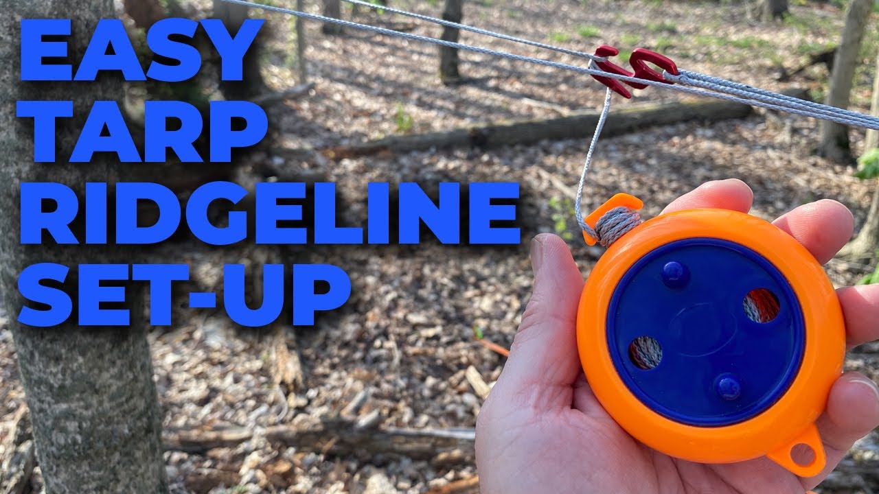 Video thumbnail for Onewind Tarp Ridgeline Mini Reel, Tangle Free Tarp Set Up For Bushcraft